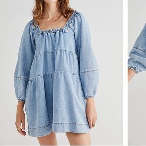 Free People Babydoll Jean Dress